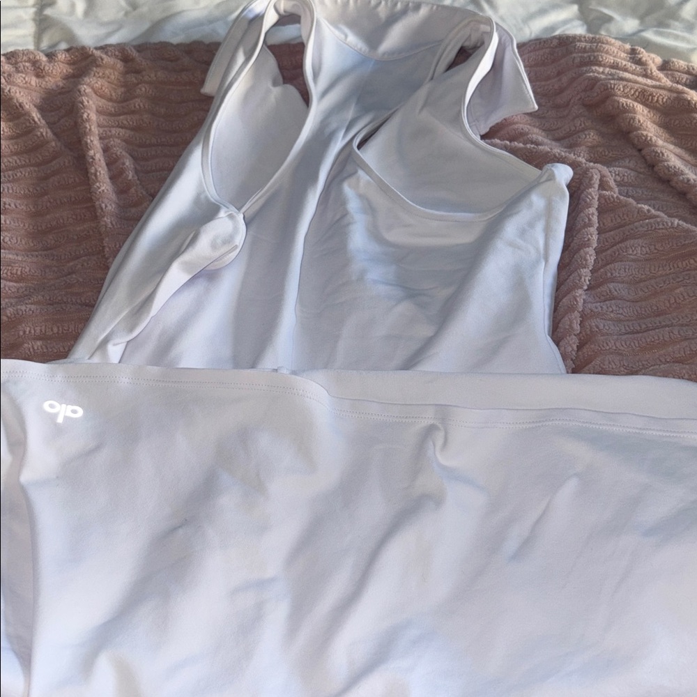 Alo Yoga Charmed Tennis Dress in white, size: S in EUC. - Picture 11 of 14